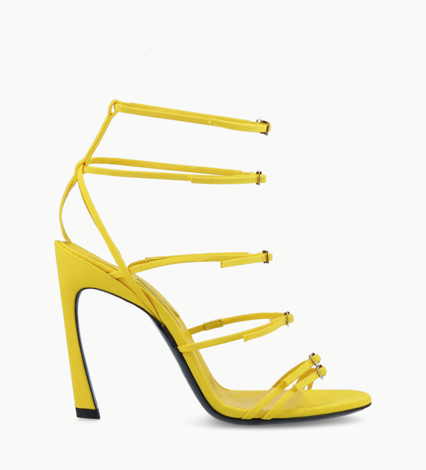 yellow strappy heels