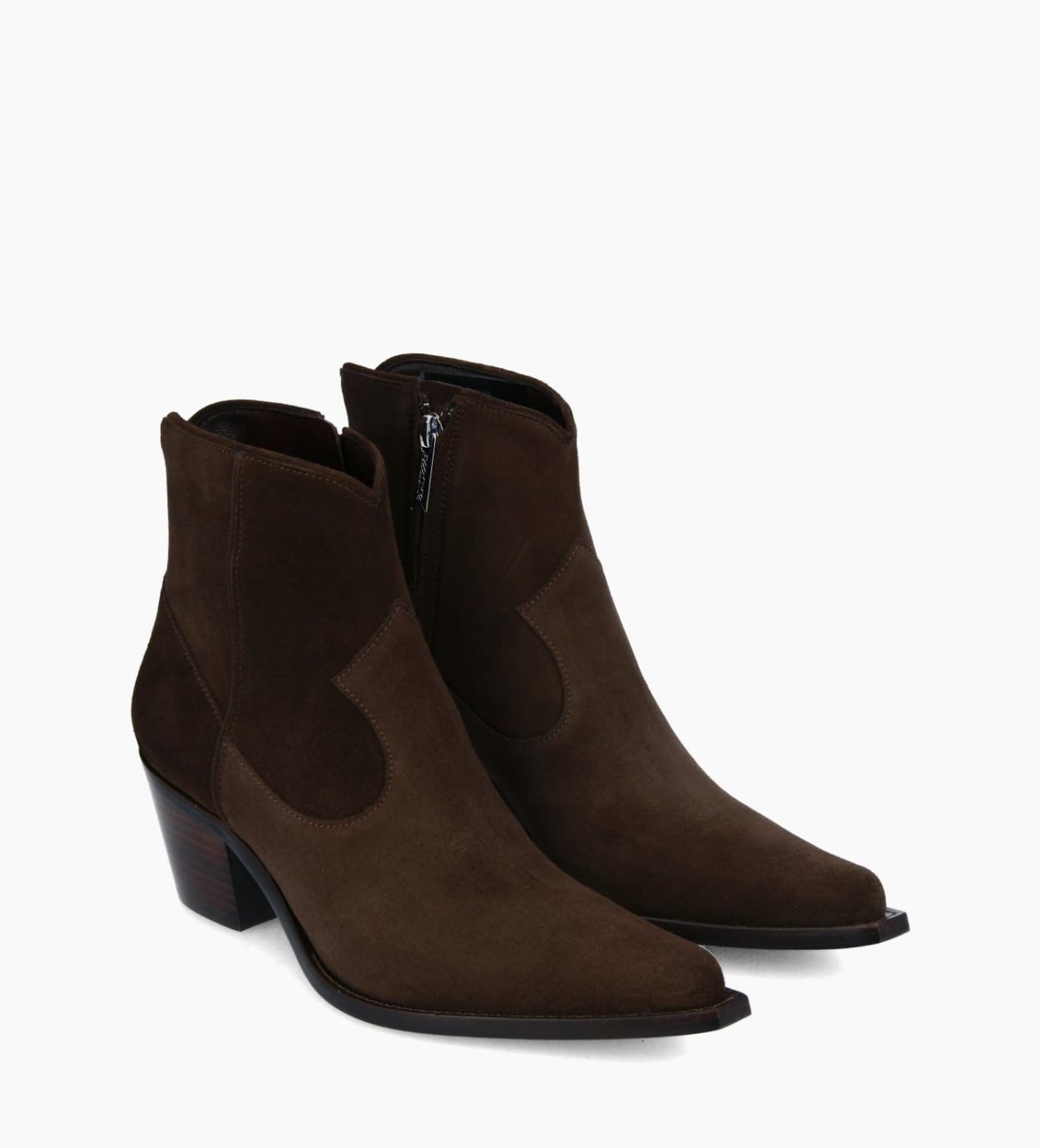 Dark brown clearance suede ankle boots