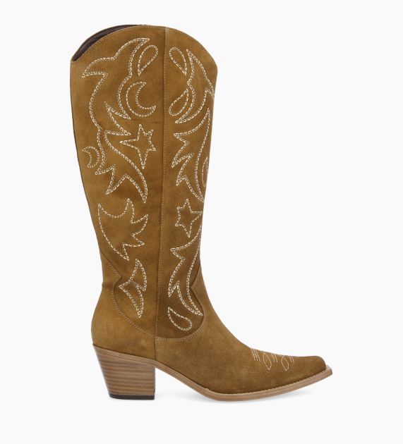 bottes western cuir