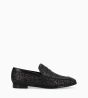 Other image of Loafer - Anaïs - Glitter canvas/Calf leather - Onyx/Black