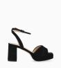 Other image of Heeled sandal - Julianne 50 - Cashmere leather - Black