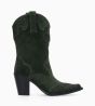 Other image of Western high boot with bevelled heel - Andy 80 - Suede leather - Military