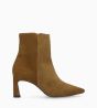 Other image of Heeled zipped boot - Cathleen 65 - Suede leather - Sienna