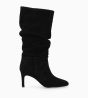 Other image of Heeled high boot - Céleste 65 - Suede leather - Black