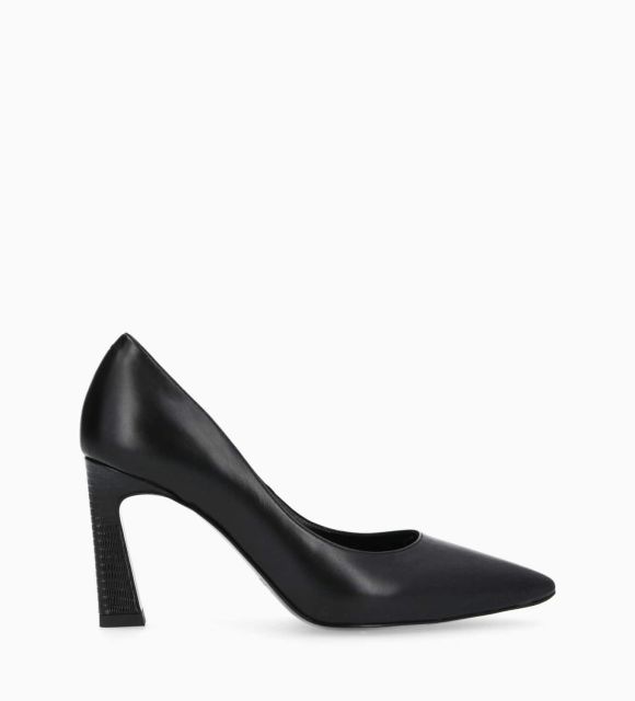 Escarpin stiletto shops cuir noir