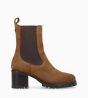 Other image of Chelsea boot with heel - Jade 45 - Suede leather - Brown