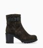 Other image of Biker boot with buckle - Justy 70 - Suede leather - Camouflage