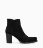 Other image of Heeled zipped boot - Paddy 70 - Suede leather - Black