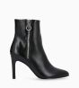 Other image of Heeled zipped boot - Steffy 85 - Smooth shiny calf leather - Black