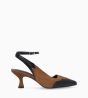 Other image of Slingback pump - Suzy 60 - Snake print leather/Suede leather - Black/Brown