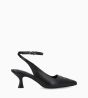 Other image of Slingback pump - Suzy 60 - Smooth leather/Lizard print leather - Black