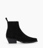 Autre image de Bottine western chelsea - Calamity 40 - Cuir velours - Noir