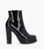 Other image of Heeled zipped boot Lery 7 - Patent leather - Black