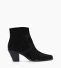 Other image of Western zipped boot - Jane 7 - Suede leather - Black