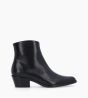 Other image of Heeled zipped western boot - Jane 5 - Smooth leather - Black