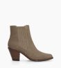 Other image of Chelsea boot with heel - Jane 70 - Suede leather - Grege