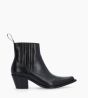 Autre image de Bottine western chelsea - Sibelle 50 - Cuir lisse - Noir