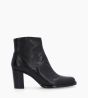 Other image of Ankle boot with block heel and zip - Legend 70 - Grained leather - Black