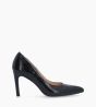 Other image of Pump with pointed toe - Forel 70 - Patent snake print leather - Black