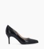 Other image of Pump with pointed toe - Jamie 70 - Patent snake print leather - Black