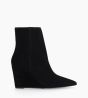 Other image of Wedge zipped boot - Florence 70 - Suede leather - Black