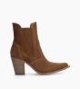 Other image of Chelsea boot with heel - Sandy 80 - Suede leather - Sienna