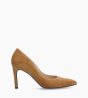 Other image of Pump with pointed toe - Forel 70 - Suede leather - Caramel