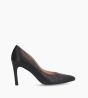 Other image of Pump with pointed toe - Forel 70 - Snake print leather - Black/Grey