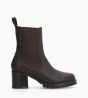 Other image of Chelsea boot with heel - Jade 45 - Grained leather - Dark brown