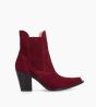 Other image of Chelsea boot with heel - Sandy 80 - Suede leather - Red