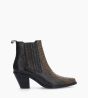 Other image of Chelsea boot with heel - Jane 70 - Snake print leather - Yellow/Black