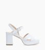 Other image of Plateform heeled sandal - Juliette 50 - Smooth leather - White