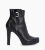 Other image of Heeled zipped boot with buckle - Juke 70 - Smooth leather - Black