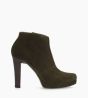 Other image of Heeled zipped boot - Juke 70 - Suede leather - Khaki