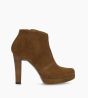 Other image of Heeled zipped boot - Juke 70 - Suede leather - Sienna