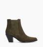 Other image of Chelsea boot with heel - Jane 70 - Suede leather - Khaki