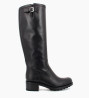 Other image of Biker high boot with buckle - Biker 4 - Smooth leather - Black